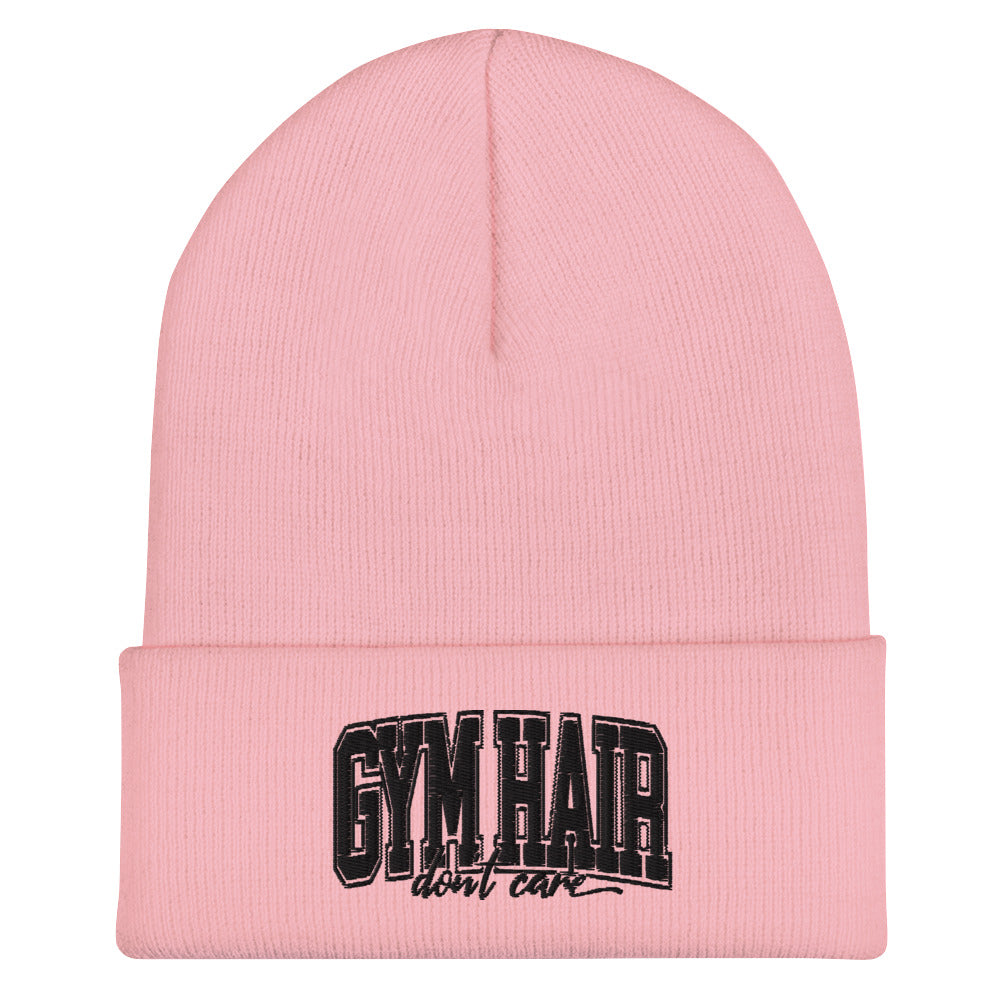 Gym Hair Don't Care Cuffed Beanie