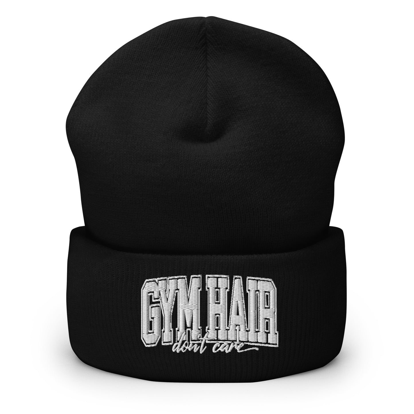 Gym Hair Don't Care Cuffed Beanie
