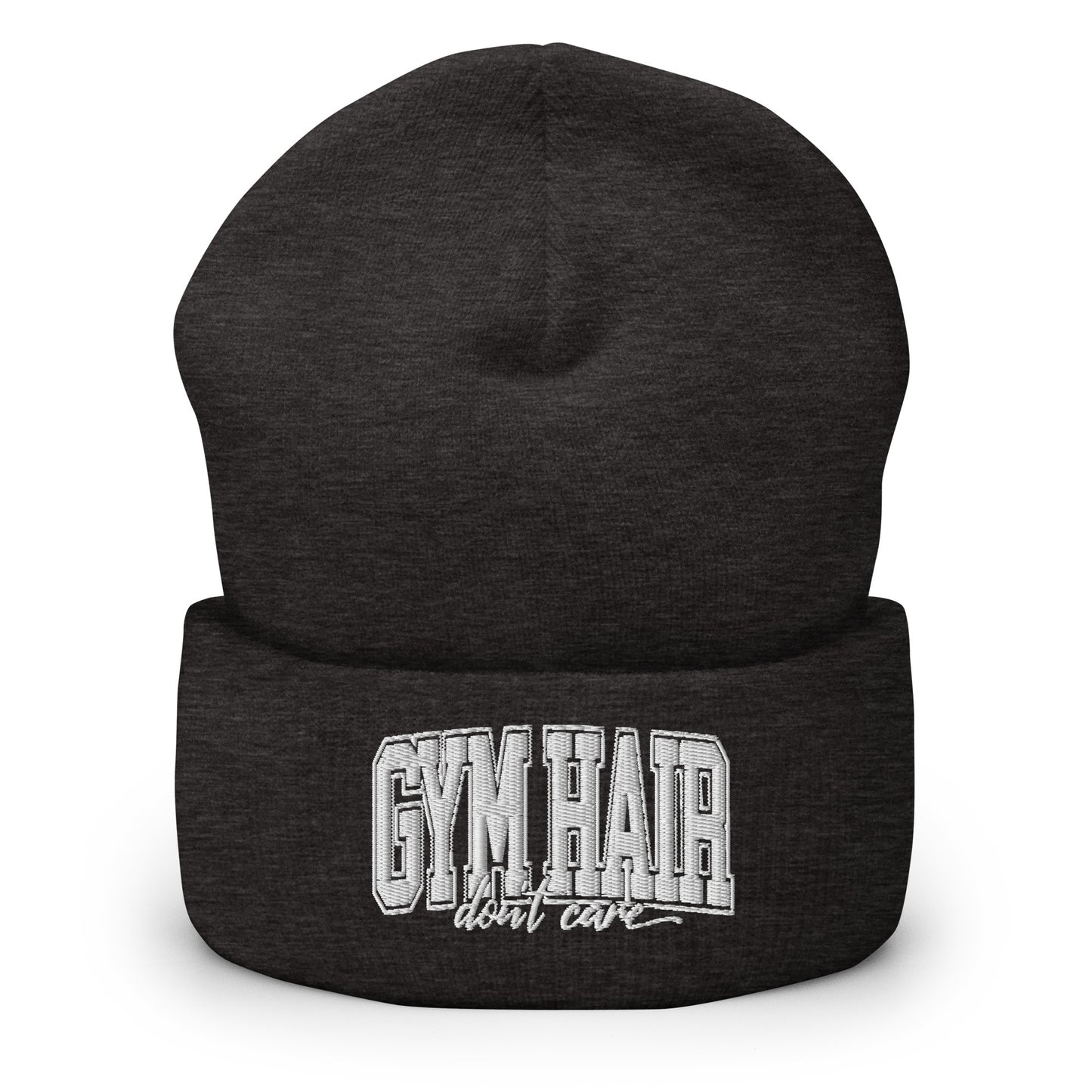 Gym Hair Don't Care Cuffed Beanie