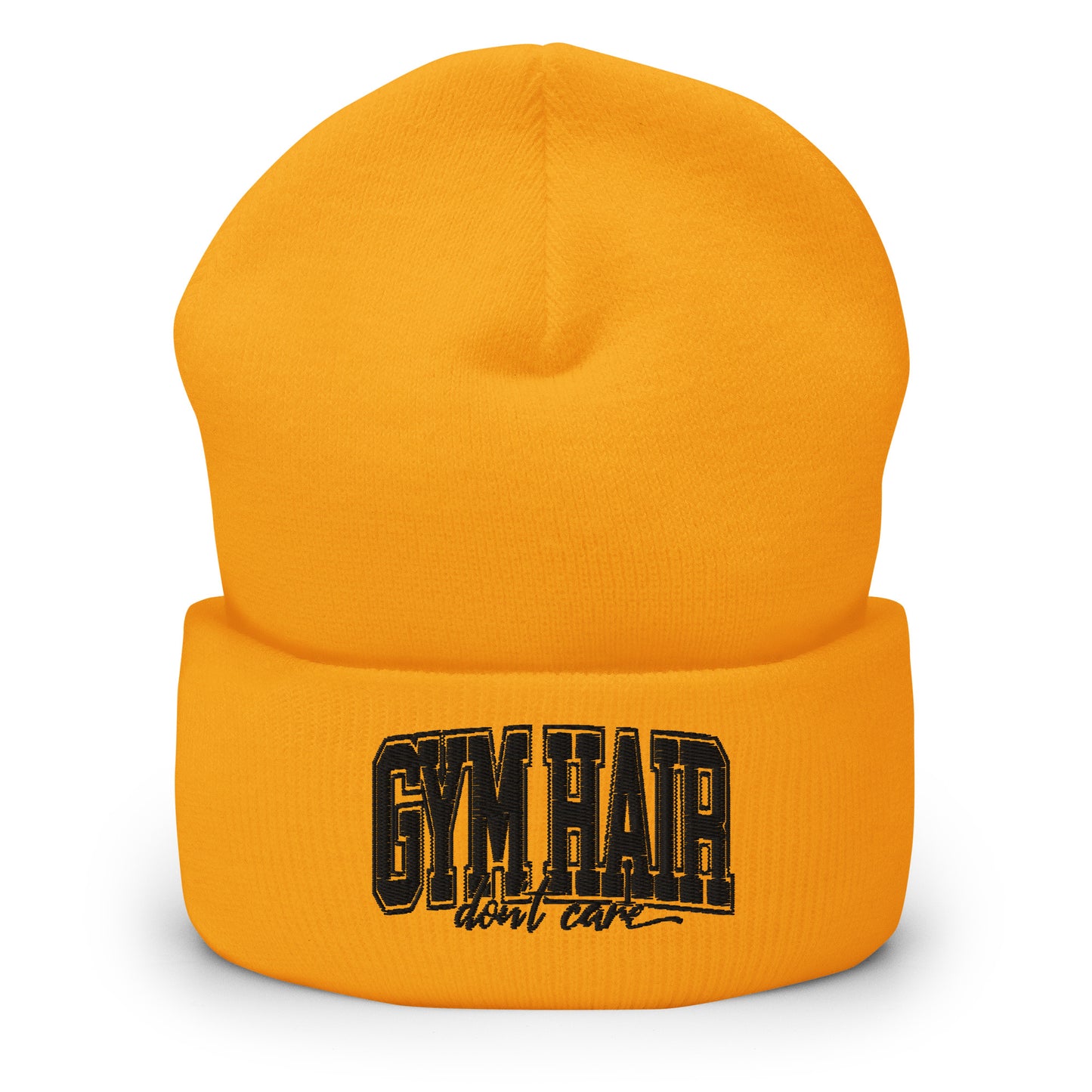 Gym Hair Don't Care Cuffed Beanie