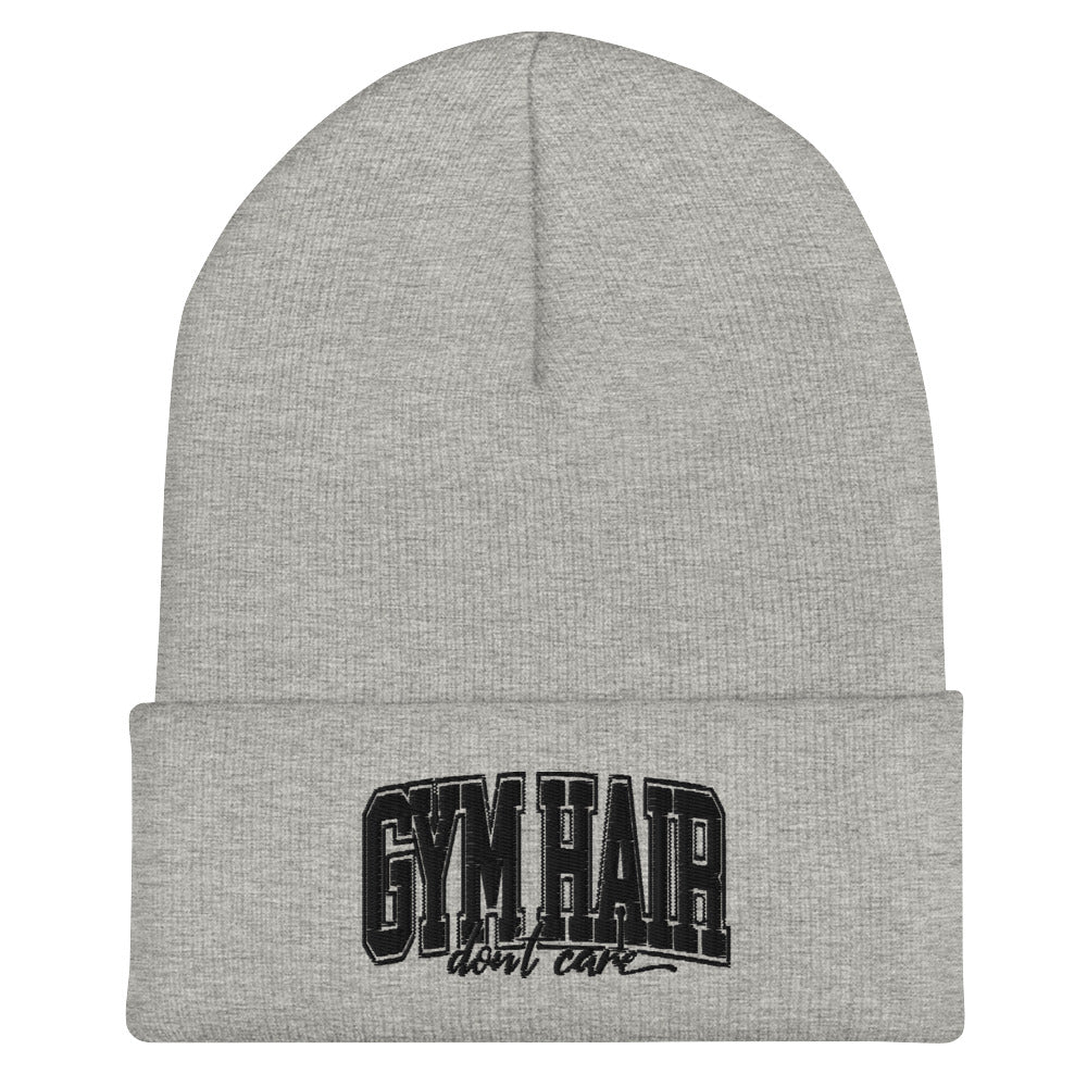 Gym Hair Don't Care Cuffed Beanie
