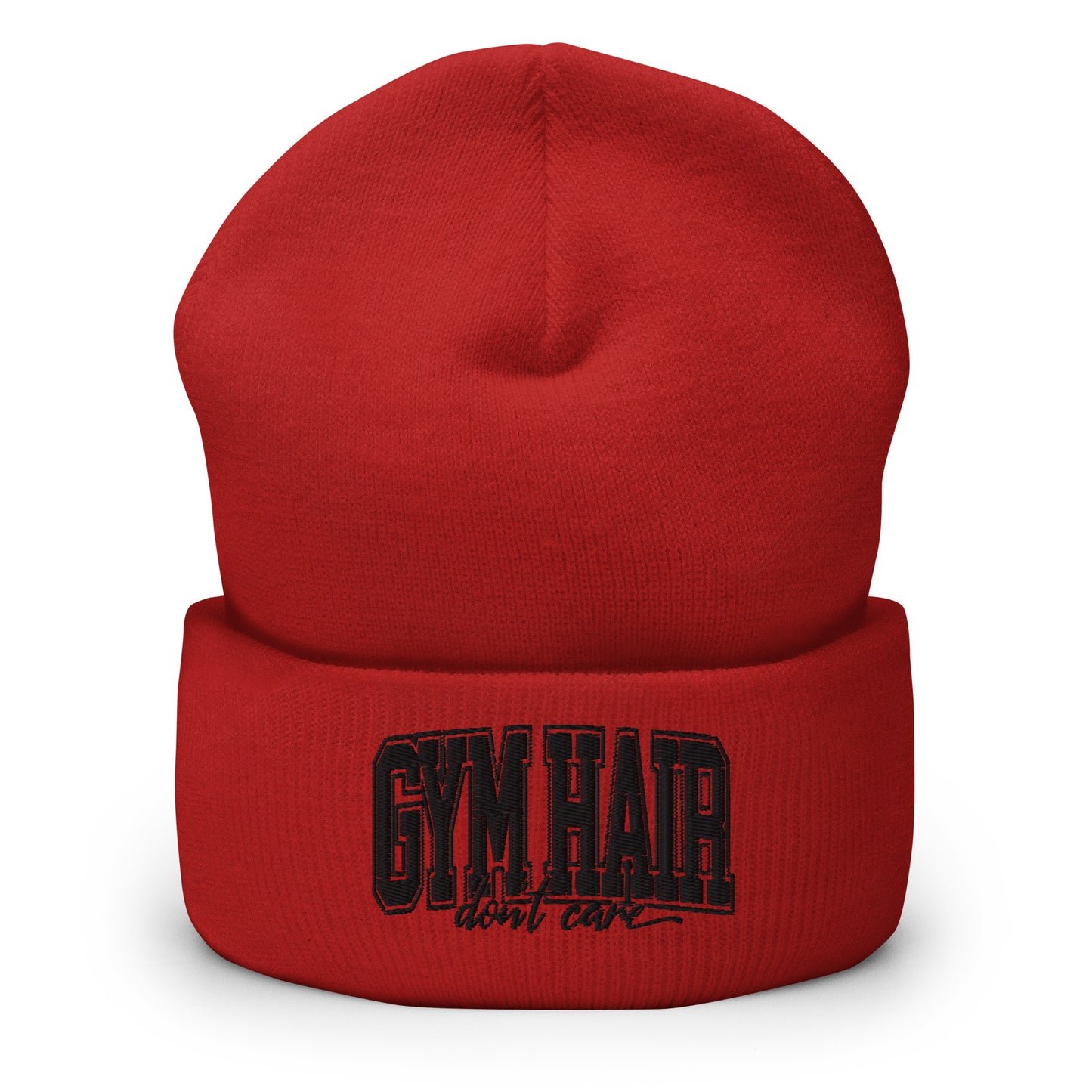 Gym Hair Don't Care Cuffed Beanie