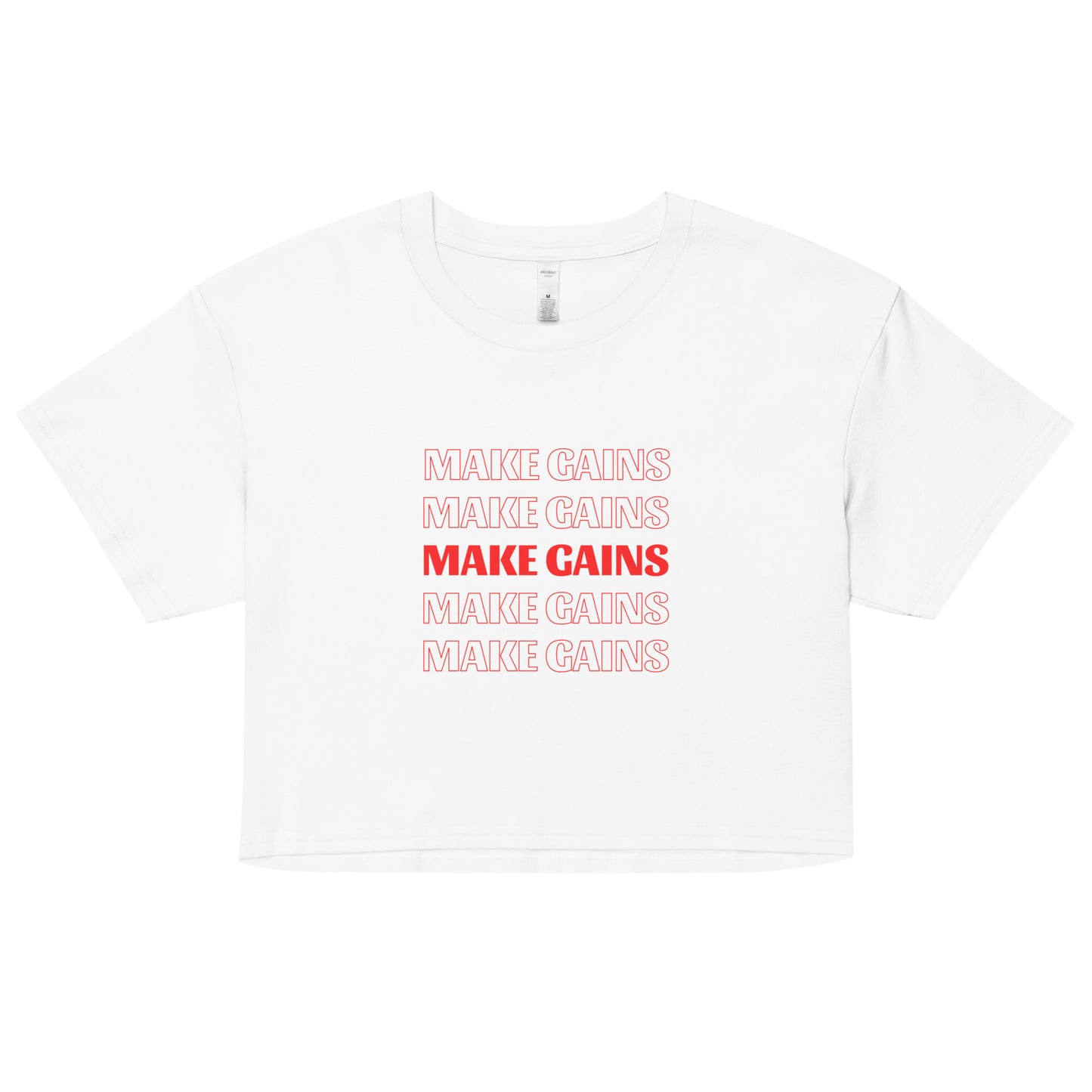 Make Gains Women’s Crop Top